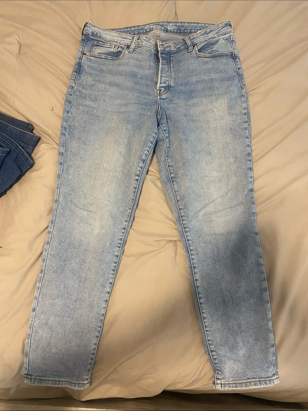 Old Navy Light Blue High-Rise O.G. Straight Jeans